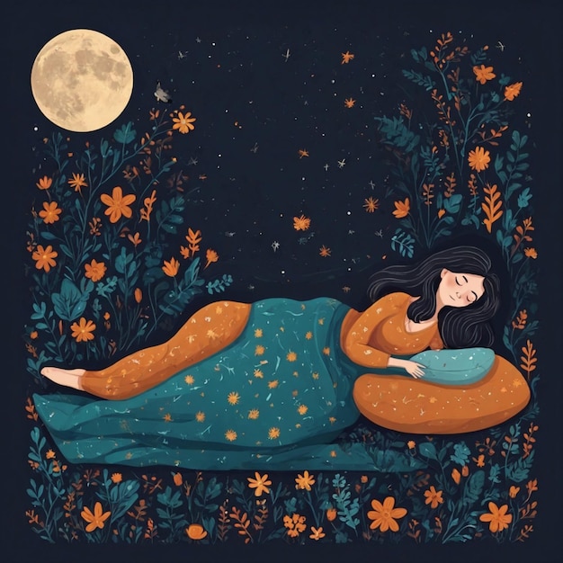 Photo world sleep day illustration