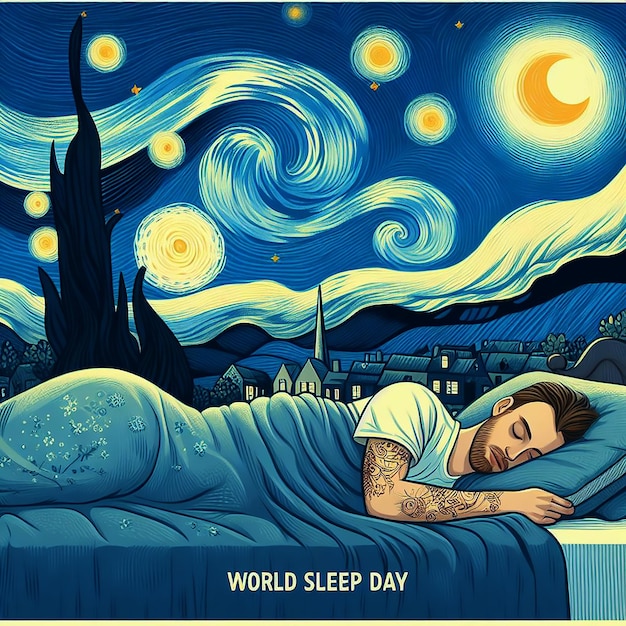 world sleep day image AI Generated