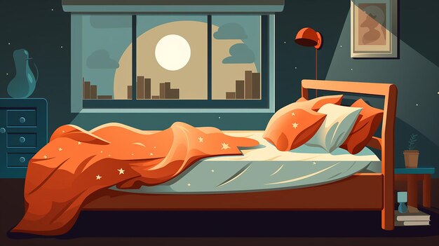 Photo world sleep day very basic flat vector illustration