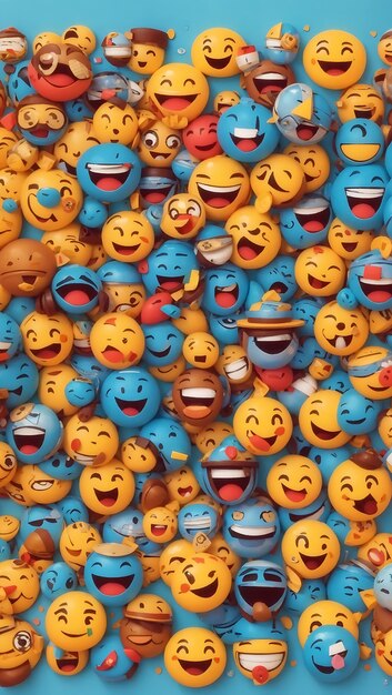 World smile day emojis arrangement