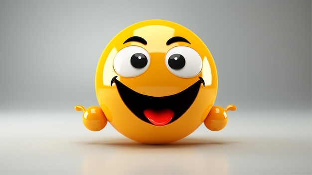 World smile day face emoji isolated happy face