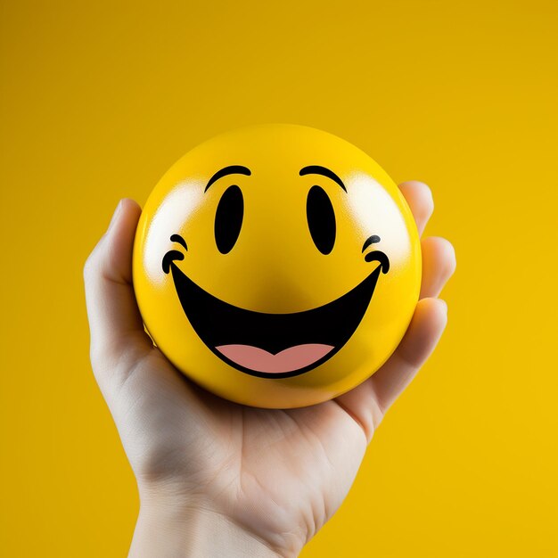 World smile day face emoji isolated happy face