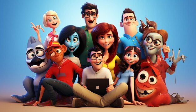 World students day pixar style
