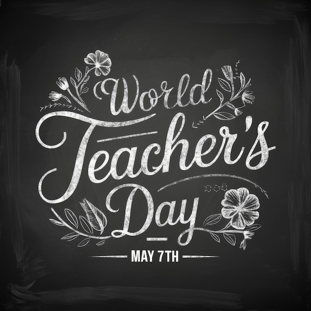 World Teachers Day Chalkboard