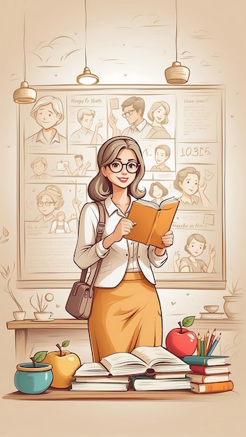 World teachers day woman