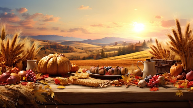 Photo world thanksgiving day background