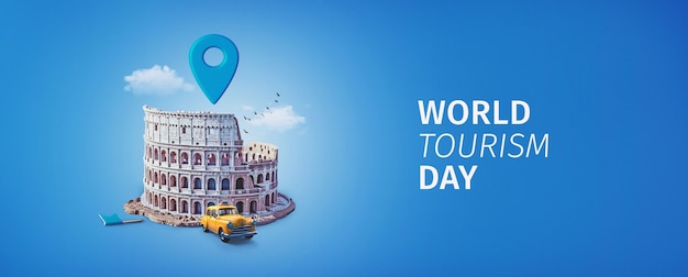 world tourism day collage design