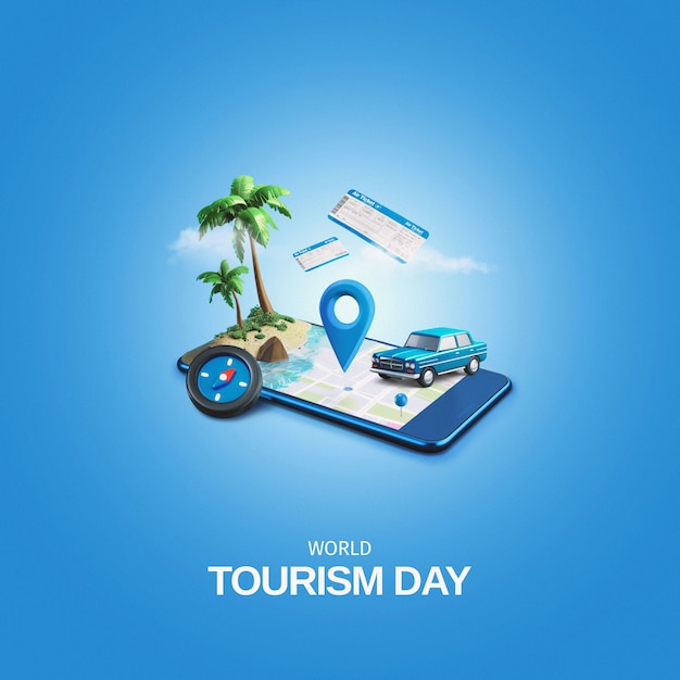 world tourism day collage design