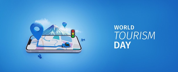 world tourism day collage design