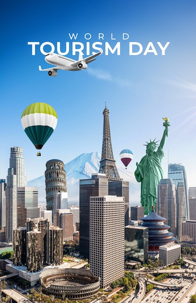 world tourism day collage