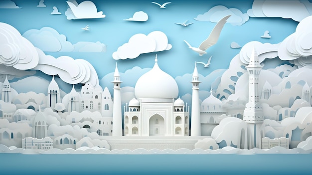 World Tourism Day generates travel 3D illustrationsAI generated