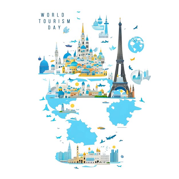 world tourism day good for world tourism day celebration flat design