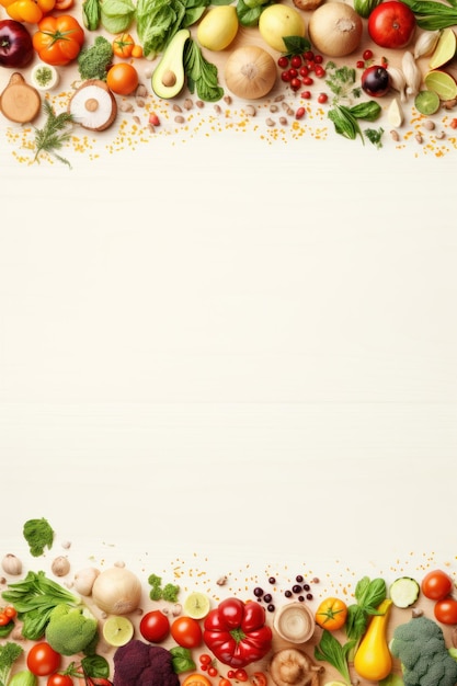 World Vegan Day concept products for vegan meals free space white background