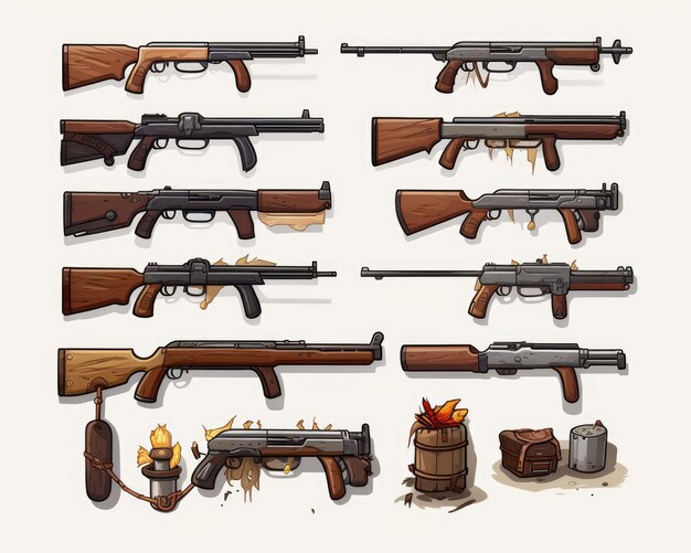 world war 2 game design weapon reference sheet
