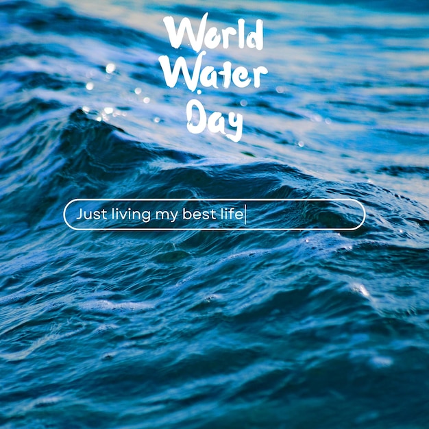 World Water Day campaign concept design poster