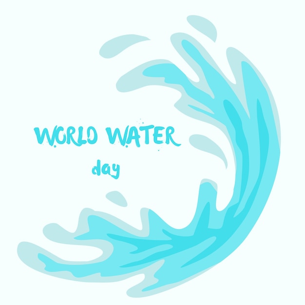 Photo world water day campaign concept design poster