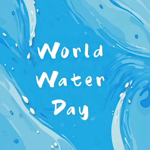 Photo world water day concept
