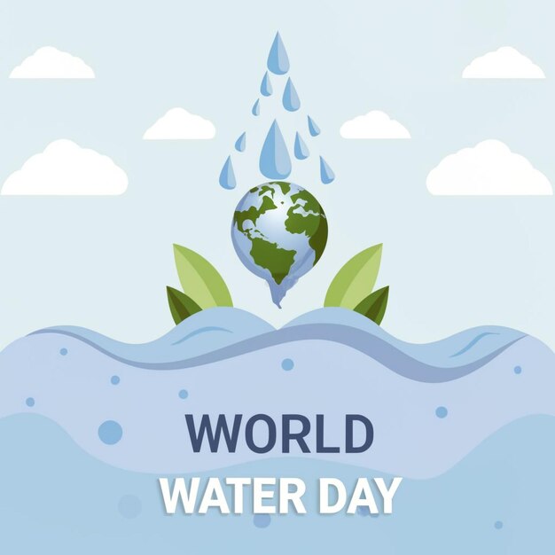 World water day image background