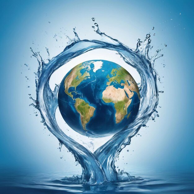 World water day image background