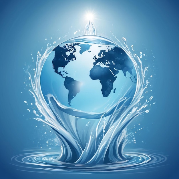 Foto sfondamento dell'immagine della giornata mondiale dell'acqua