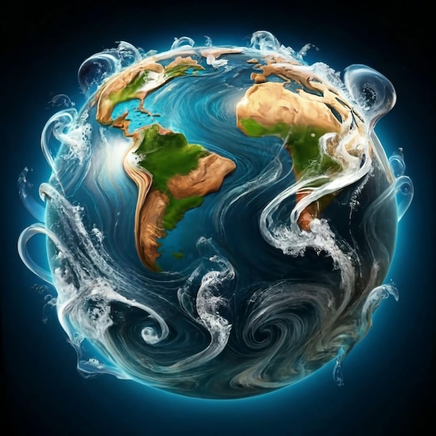 Фон изображения Всемирного дня воды