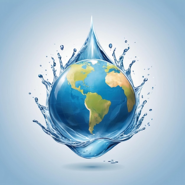 World water day image background