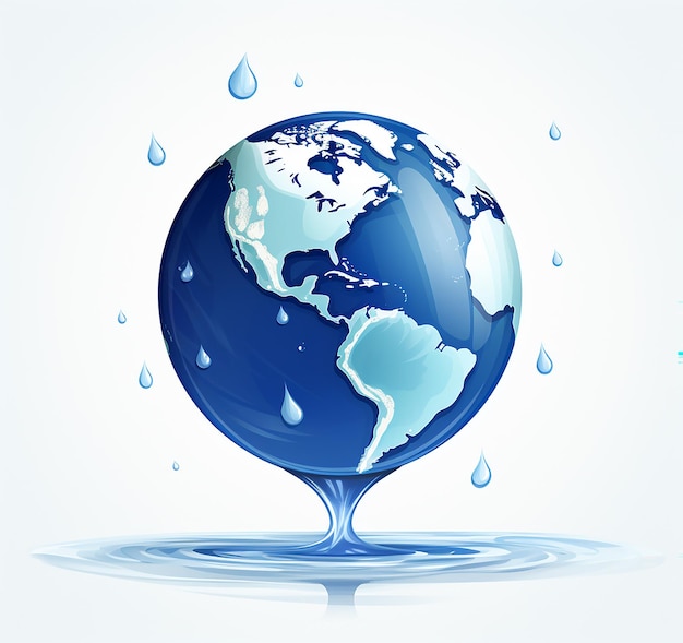 world water day social post design Ai generated