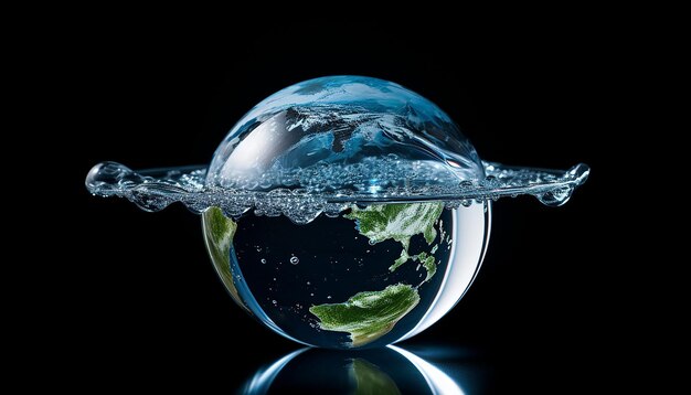 Photo world water day transparent background