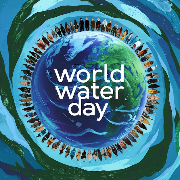 World water day typography photo