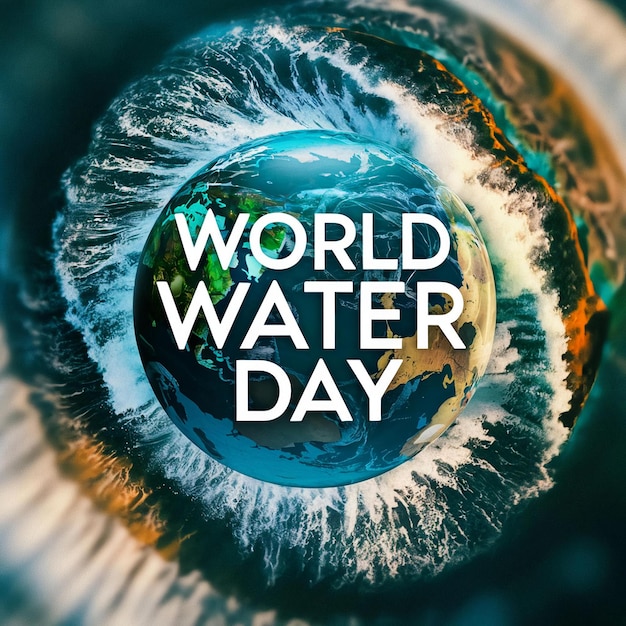 World water day typography photo
