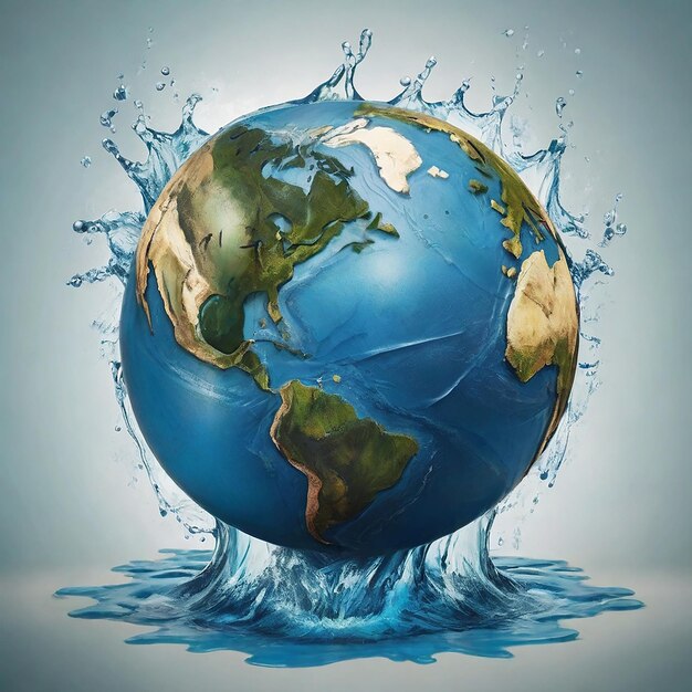 Фото Всемирный день воды с землей