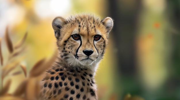 World Wildlife Day Concept with a Young Cheetah in the Wild