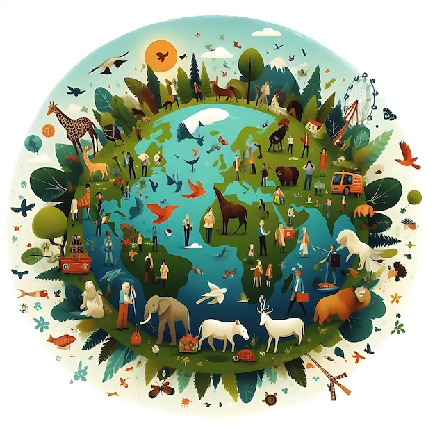 World Wildlife Day with the animal AI Generated