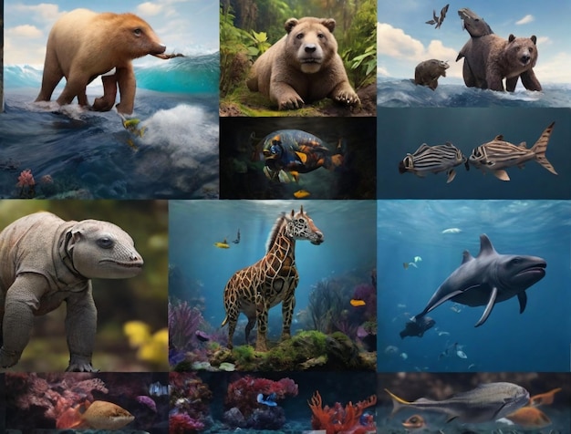 Photo world wildlife day with the animals ai generated