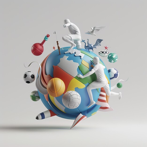 a world with a soccer ball and the words quot soccer quot on it