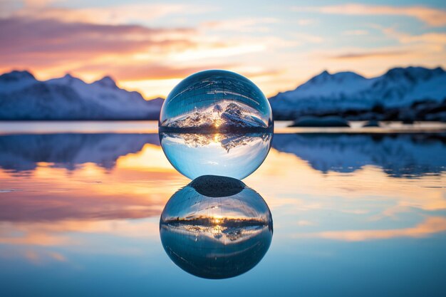 Foto una foto del globo del mondo delle meraviglie