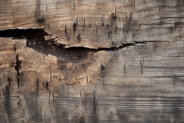 Foto superficie di legno usurata con chiodi arrugginiti