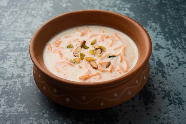 Wortel Kheer of payasam ook bekend als Gajar ki Khir