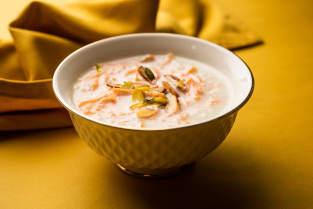 Wortel Kheer of payasam ook bekend als Gajar ki Khir