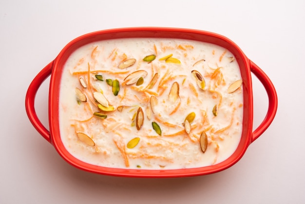 Wortel Kheer of payasam ook bekend als Gajar ki Khir