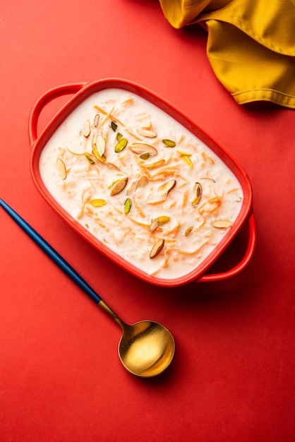 Wortel Kheer of payasam ook bekend als Gajar ki Khir