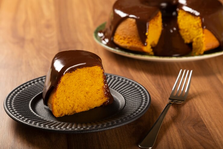 Worteltaart met chocoladeglazuur Braziliaanse cake