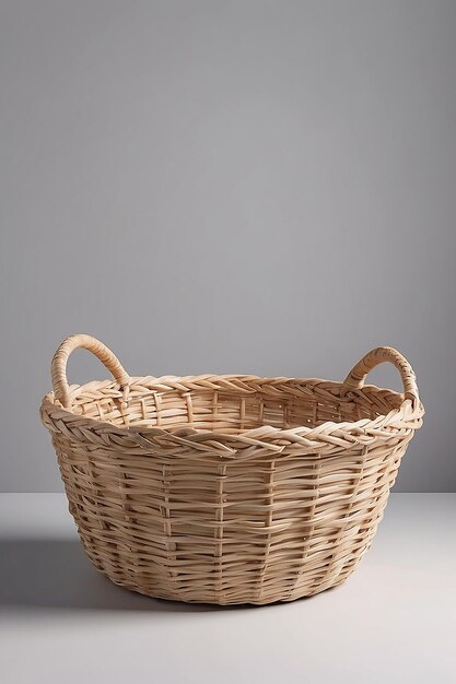 Woven Basket Frame Mockup met lege ruimte voor het plaatsen van uw ontwerp