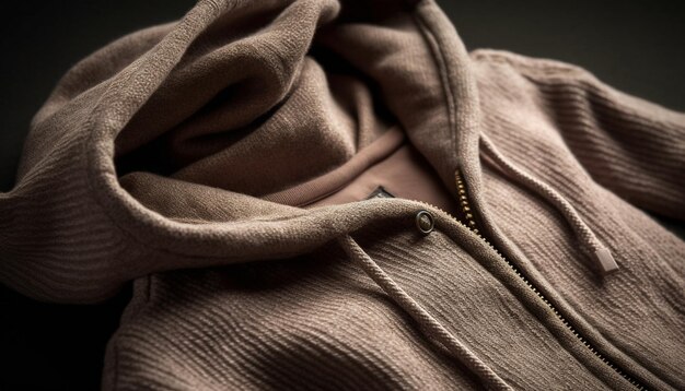 Woven cashmere jacket perfect for autumn weather generated by AI