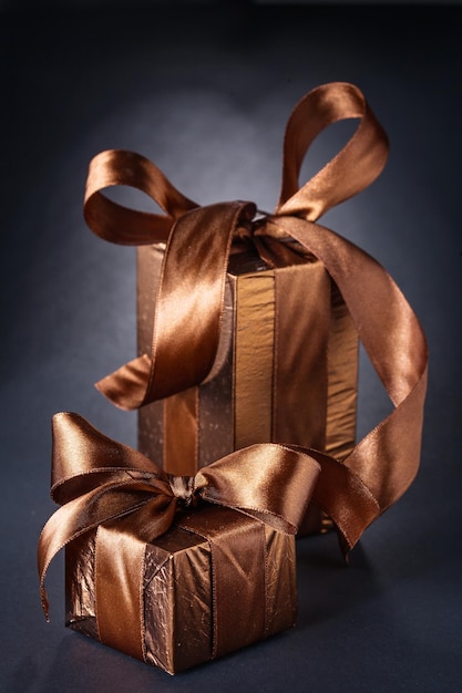 Wrapped brown gift