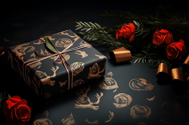 Photo wrapped gift box