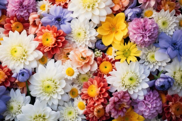 a wreath of flowers from the garden of flowers