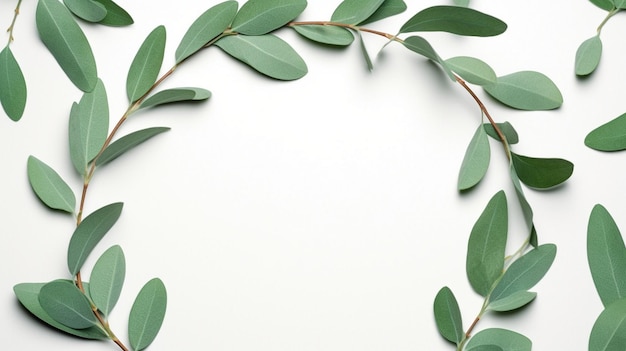 Wreath made of eucalyptus branches