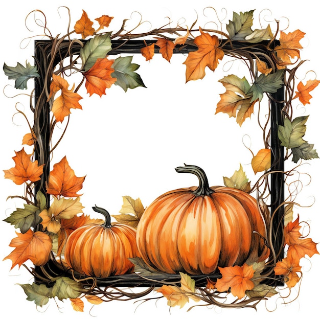 a wreath of pumpkins and leaves with the words pumpkins on it.