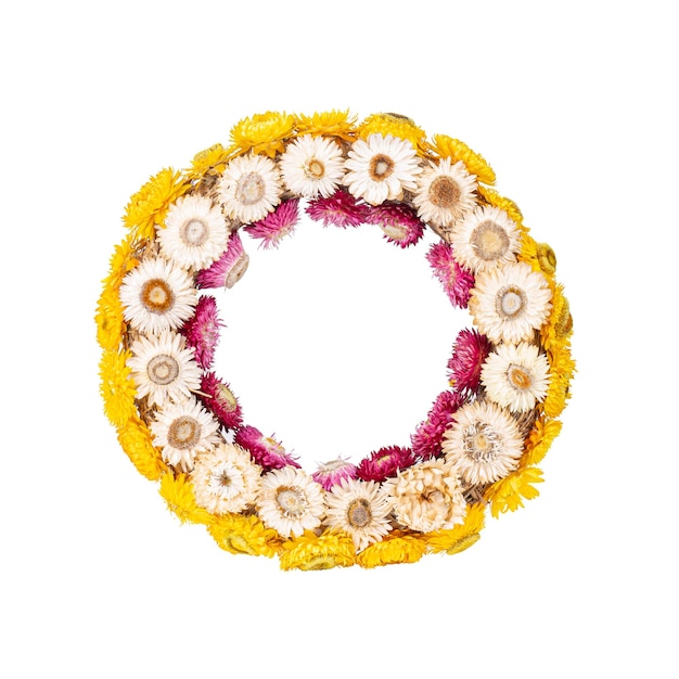 Wreath of straw flower